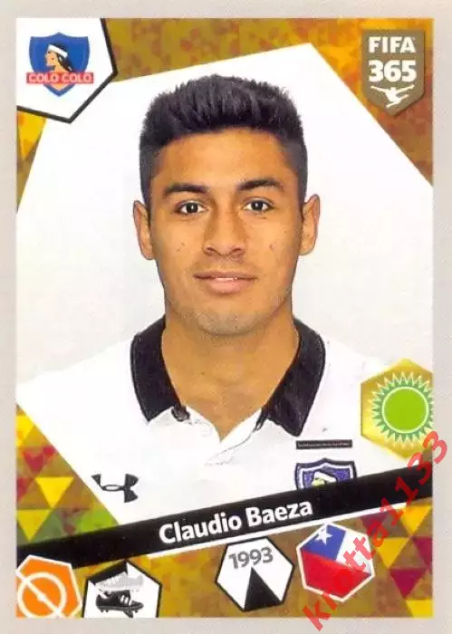 Наклейка #112 Claudio Baeza для альбома PANINI FIFA 365: 2017-2018