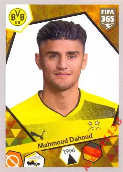 Наклейка #295 Mahmoud Dahoud для альбома PANINI FIFA 365: 2017-2018