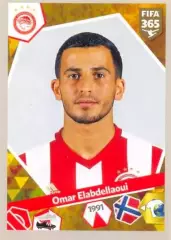 Наклейка #308 Omar Elabdellaoui для альбома PANINI FIFA 365: 2017-2018