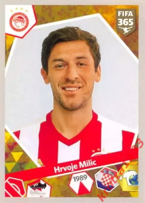 Наклейка #311 Hrvoje Milic для альбома PANINI FIFA 365: 2017-2018