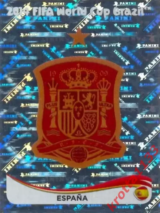 Наклейка #108 Espana - Badge для альбома PANINI Чемпионат Мира 2014