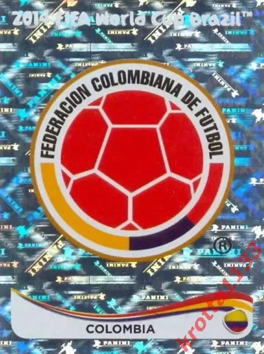 Наклейка #184 Colombia - Badge для альбома PANINI Чемпионат Мира 2014