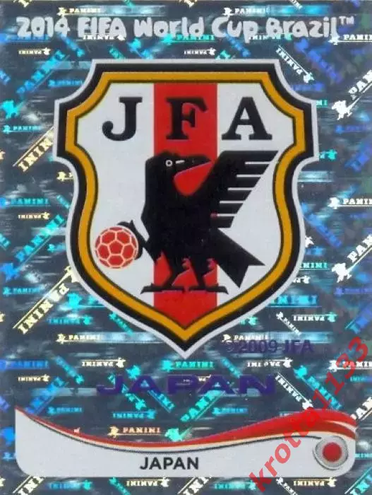 Наклейка #241 Japan - Badge для альбома PANINI Чемпионат Мира 2014