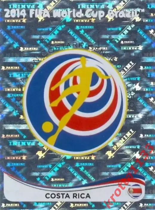 Наклейка #279 Costa Rica - Badge для альбома PANINI Чемпионат Мира 2014