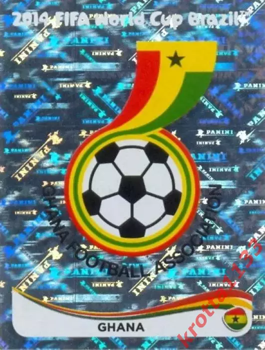 Наклейка #526 Ghana - Badge для альбома PANINI Чемпионат Мира 2014