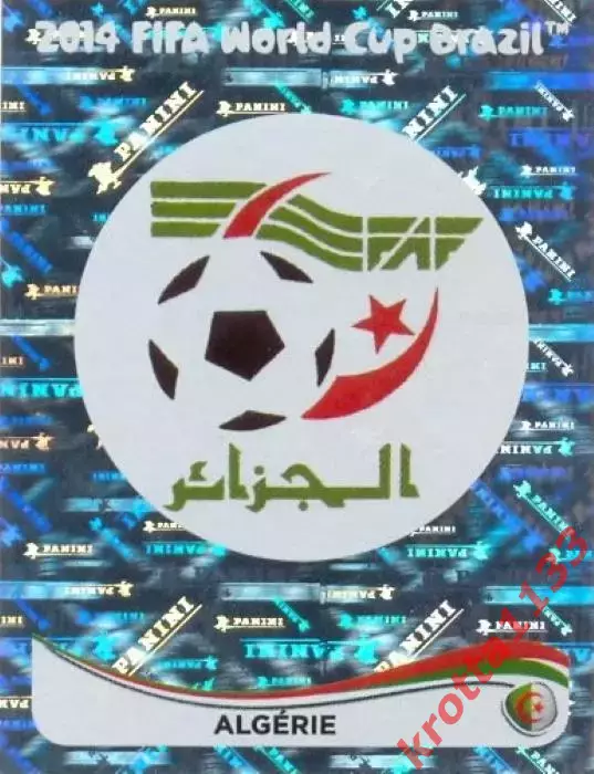 Наклейка #583 Algerie - Badge для альбома PANINI Чемпионат Мира 2014