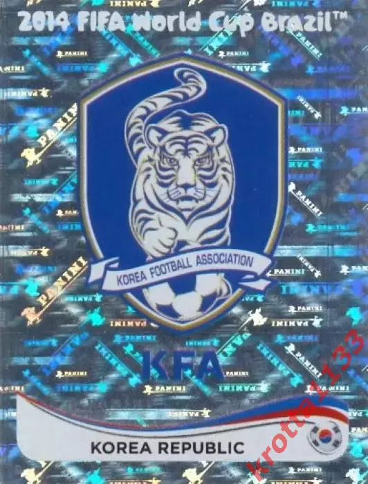 Наклейка #621 Korea Republic - Badge для альбома PANINI Чемпионат Мира 2014