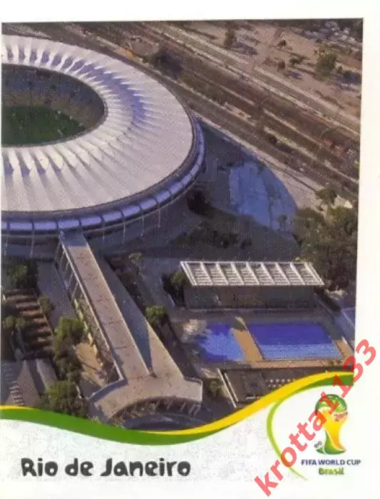 Наклейка #27 Estadio Maracana для альбома PANINI Чемпионат Мира 2014
