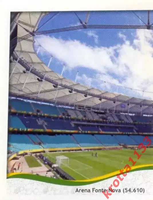 Наклейка #28 Arena Fonte Nova - Salvador для альбома PANINI Чемпионат Мира 2014
