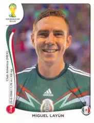 Наклейка #76 Miguel Layun для альбома PANINI Чемпионат Мира 2014