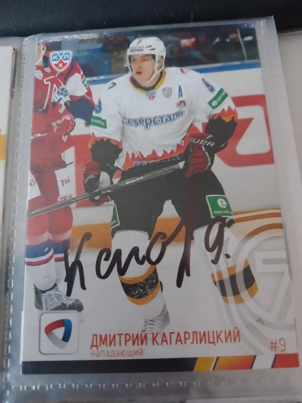 Автограф Дмитрий Кагарлицкий Северсталь