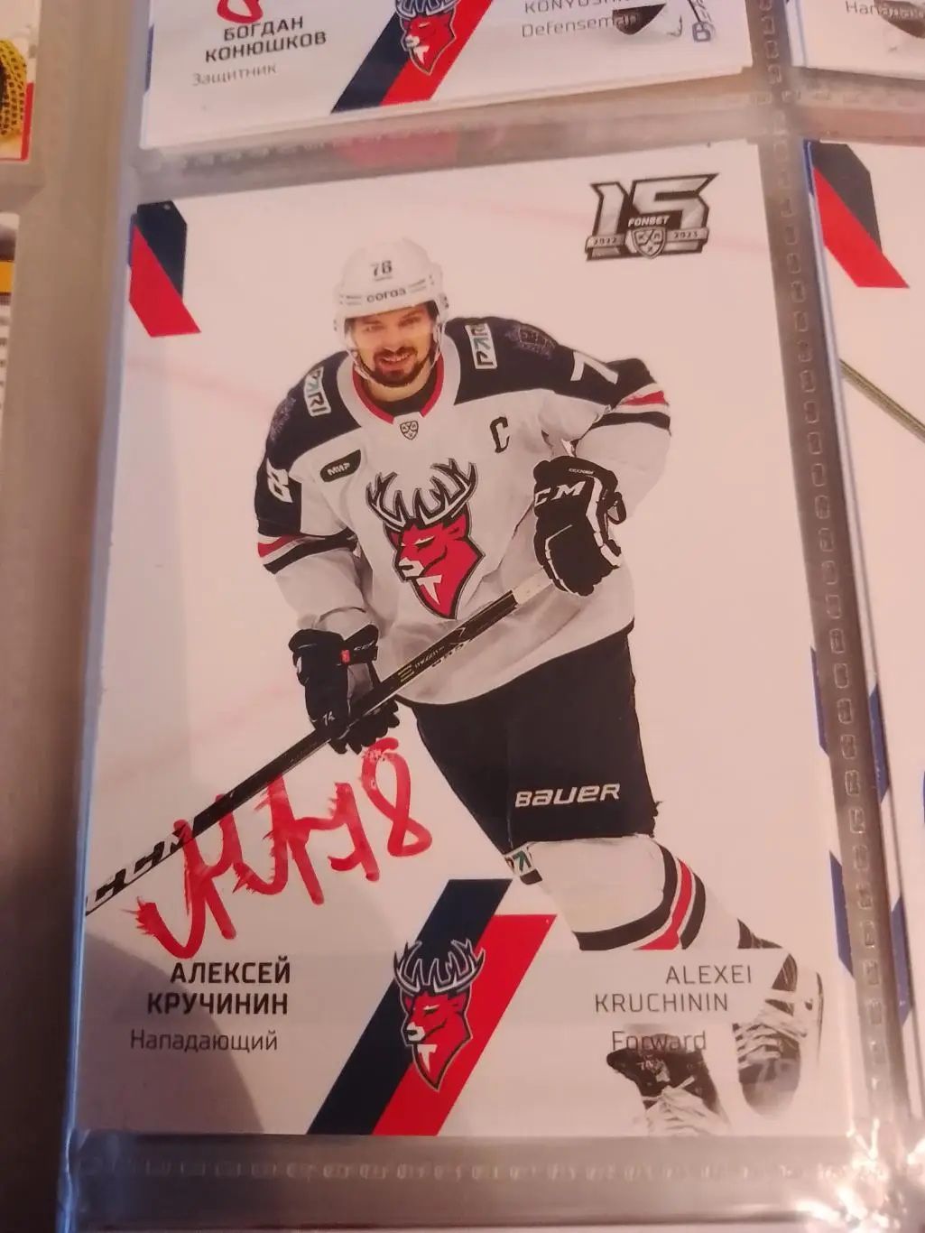 Автограф Алексей Кручинин Торпедо Нижний Новгород