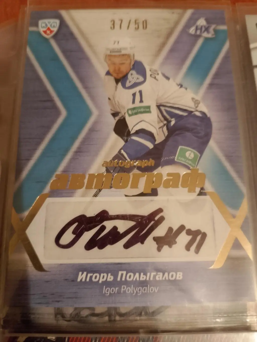 Автограф Игорь Полыгалов Нефтехимик