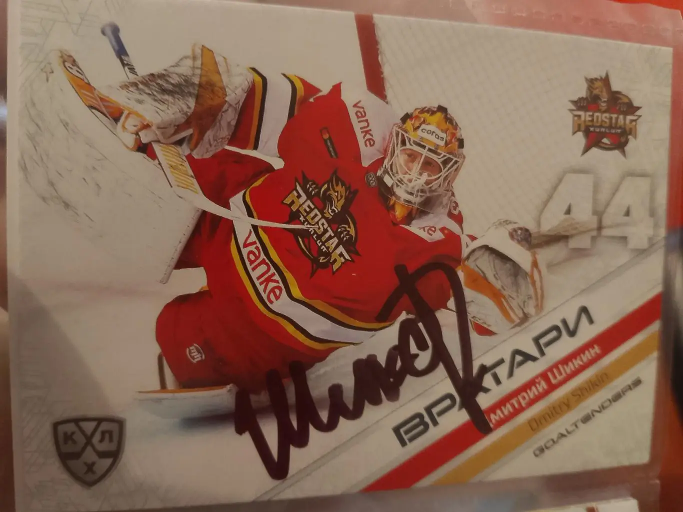 Автограф Дмитрий Шикин