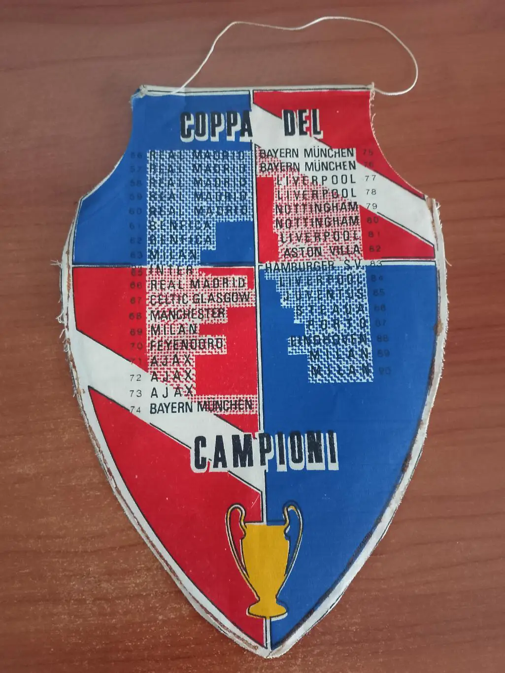 Матчевый вымпел Спартак Москва- Наполи Неаполь1990/1991 1