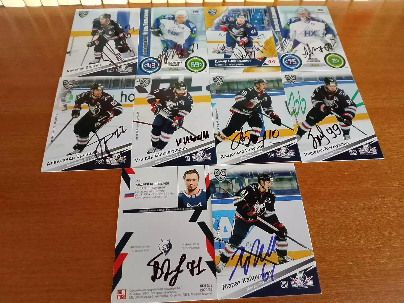 20 автографов ХК Нефтехимик 1