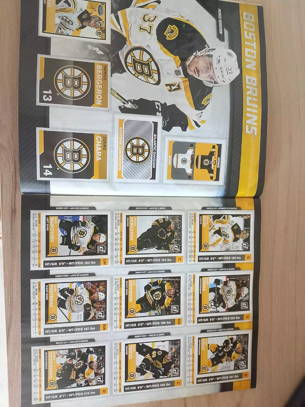 Альбом PANINI NHL 2015-2016 собранный на 79 процентов 1