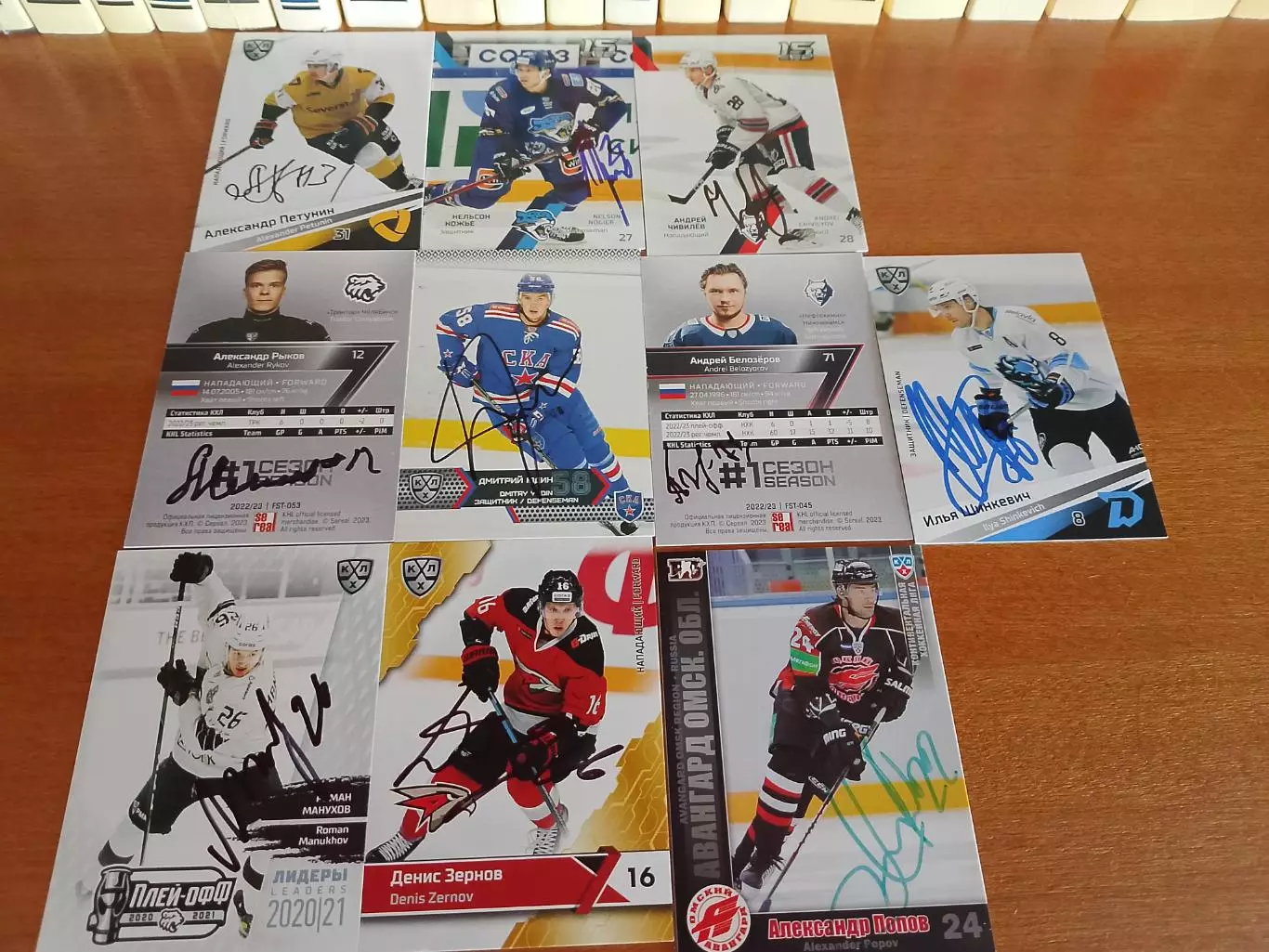 20 разных автографов КХЛ