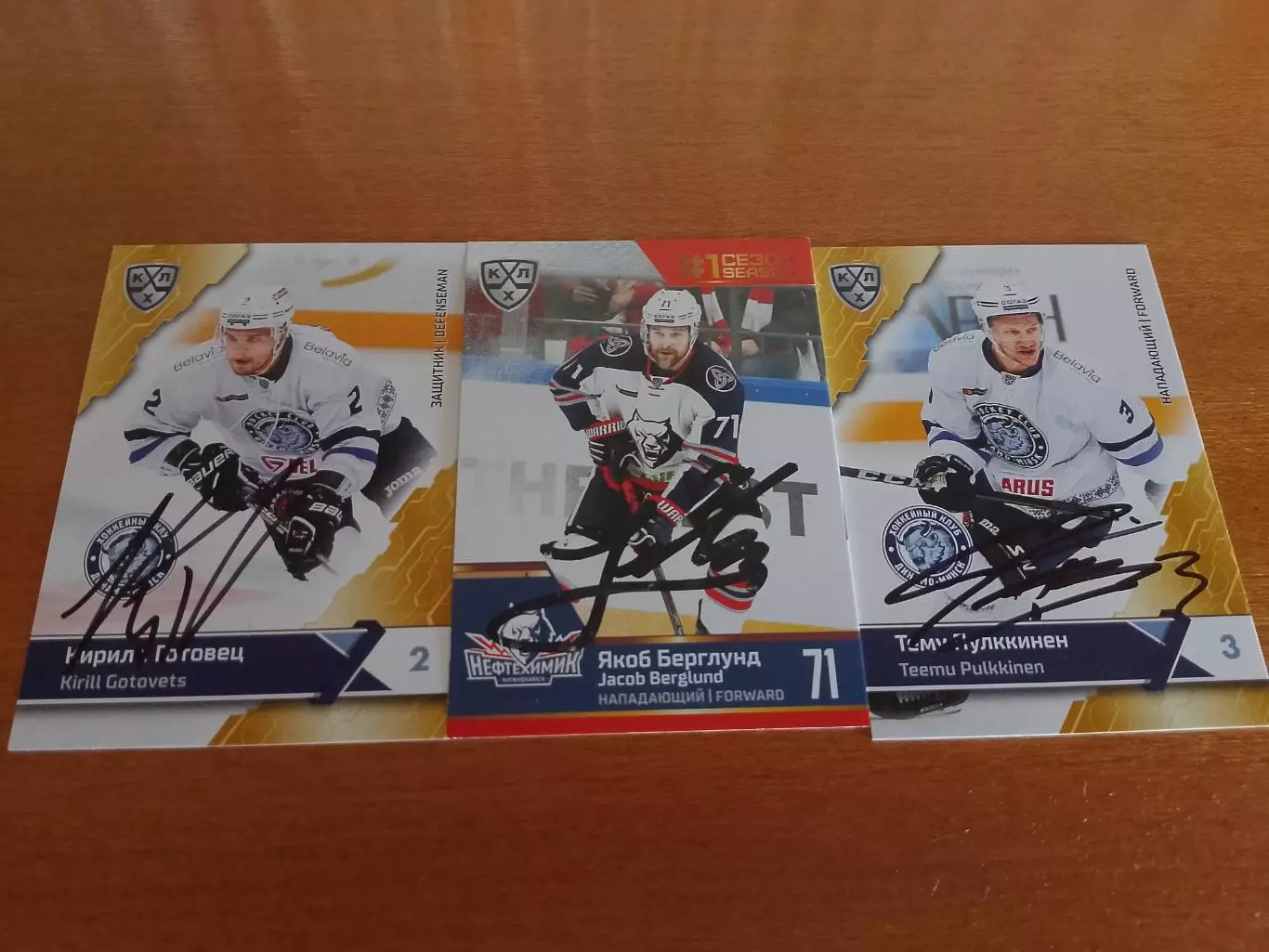33 разных автографа КХЛ 2