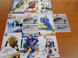 20 разных автографов игроков КХЛ