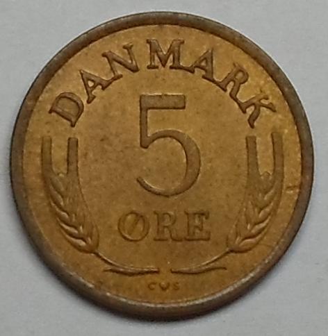 Danmark 5 ORE 1964 год