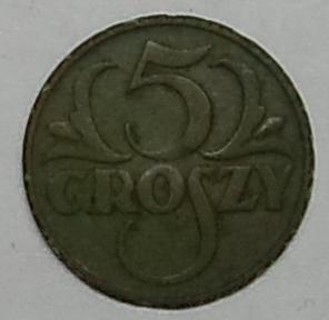 5 грошей (groszy) 1928года