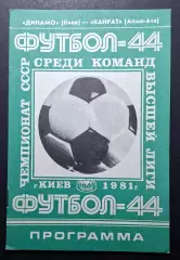 Динамо Київ - Кайрат Алма -Ата 11.07.1981