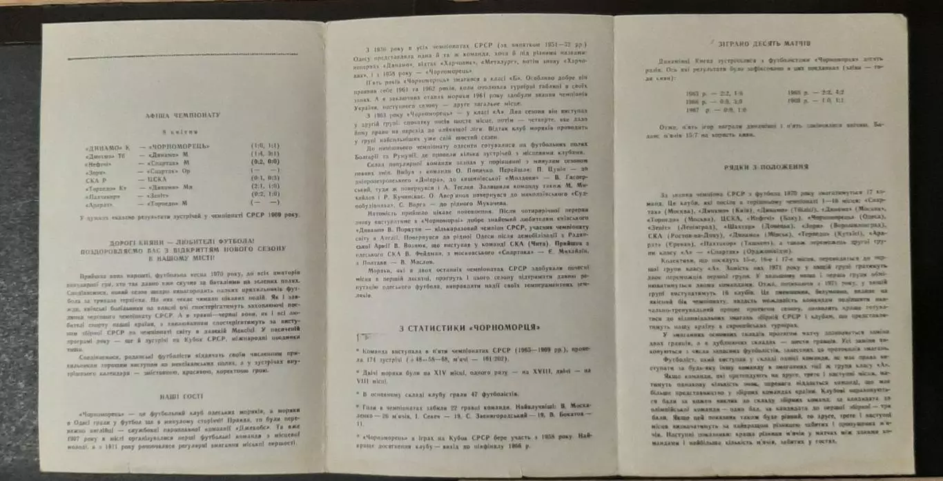 Динамо Київ - Чорноморець Одеса 08.04.1970 1