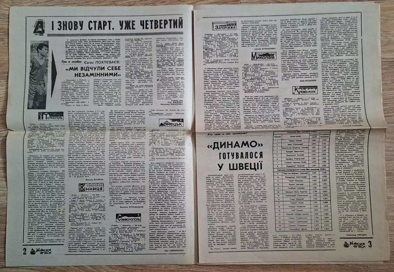 Український футбол #25 (160) липень 1994 Чемпіонат світу півфінали,фінал 1