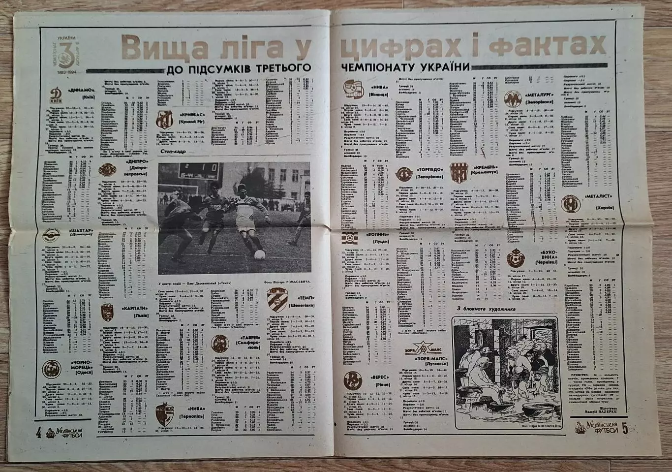 Український футбол #25 (160) липень 1994 Чемпіонат світу півфінали,фінал 2