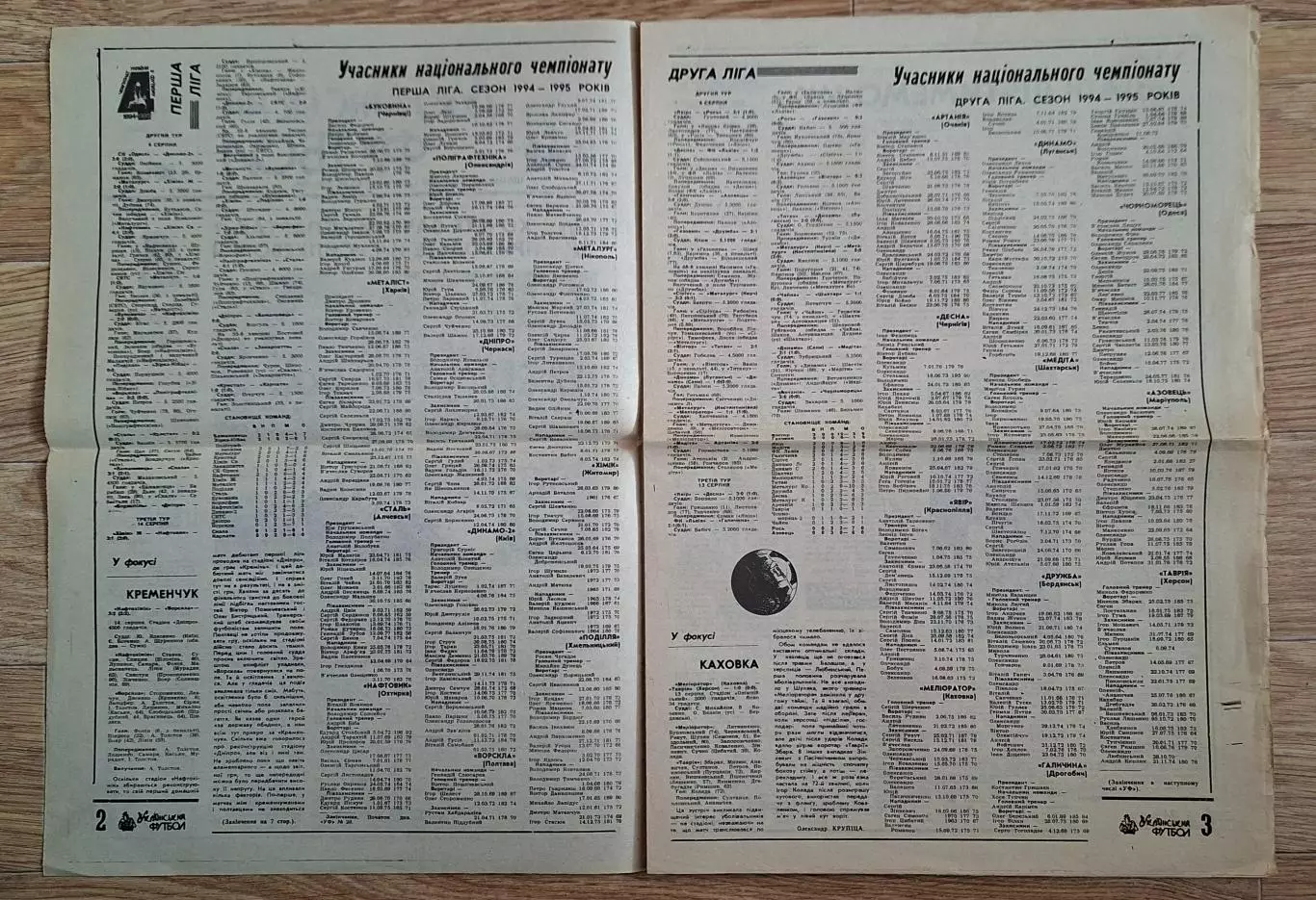 Український футбол #29 (164) серпень 1994 Силкеборг - Динамо Київ 1