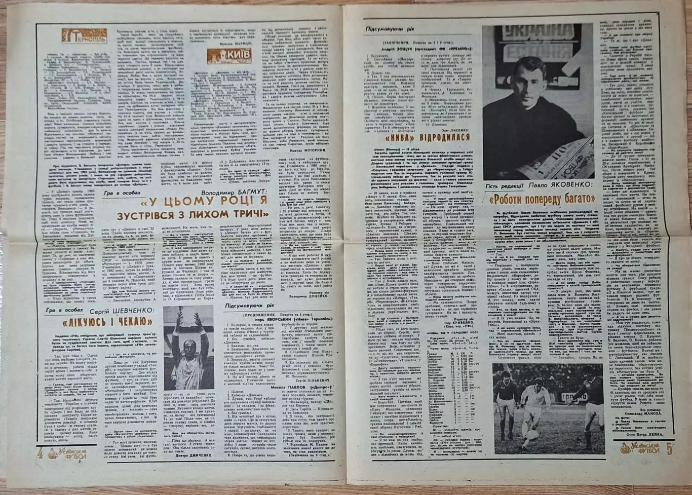 Український футбол #45 (180) грудень 1994 Динамо Київ - Баварія 2