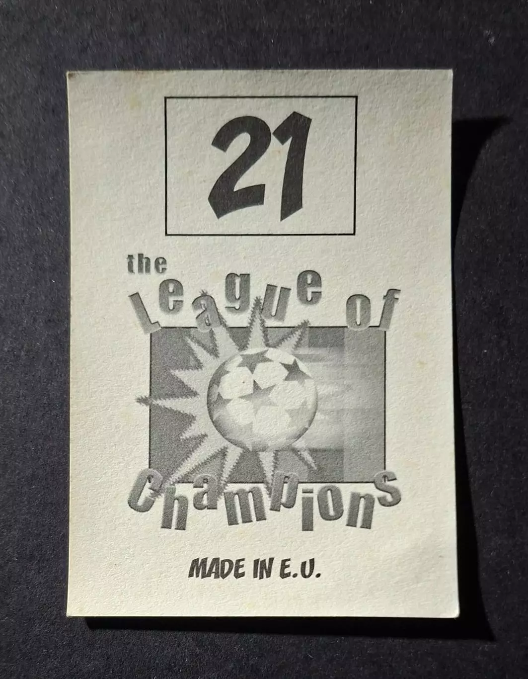 Наклейка Panini Мануель Санчес #21 Реал Мадрид Ліга Чемпіонів 1998/99 1