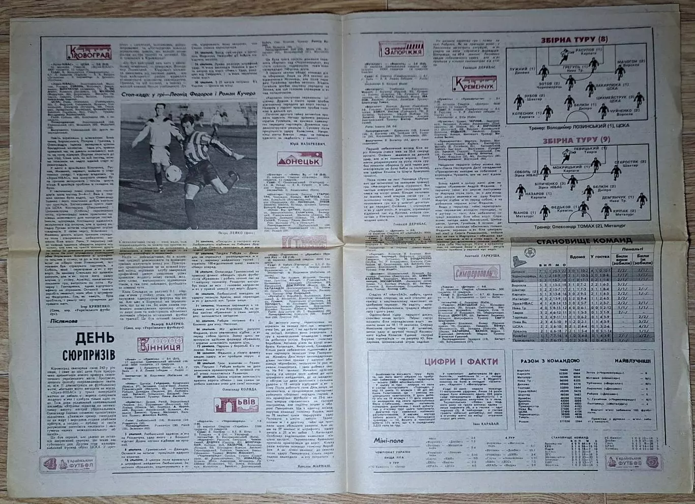 Український футбол #35 (259) вересень 1996 Ксамакс Швейцарія - Динамо Київ 2
