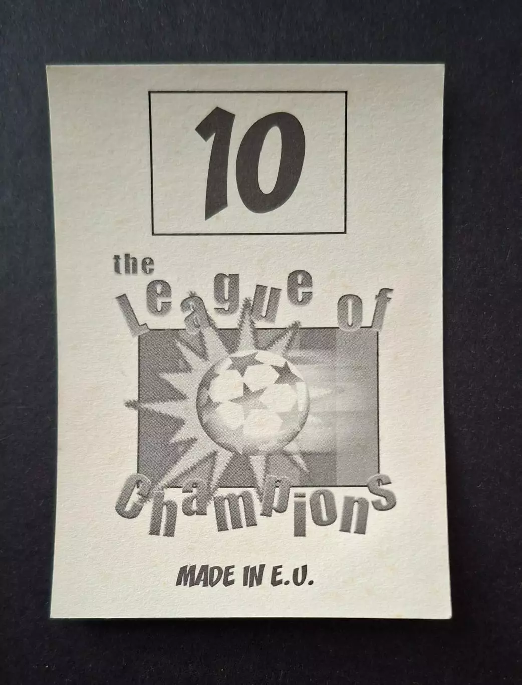 Наклейка Panini Віталій Косовський #10 Динамо Київ Ліга Чемпіонів 1998/99 1