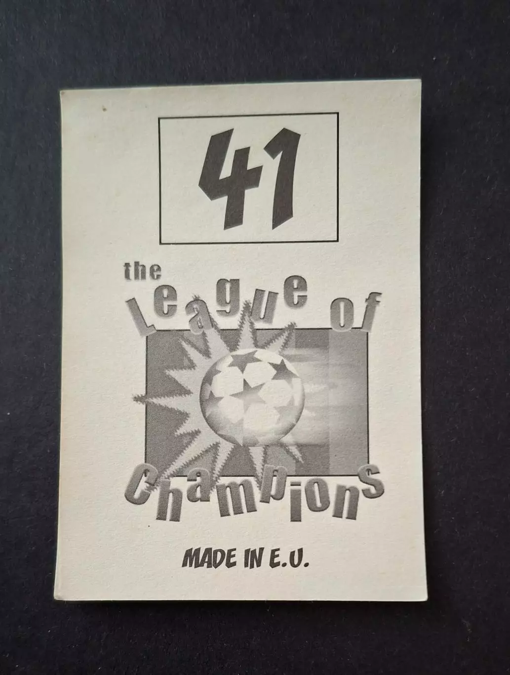 Наклейка Panini Джоване Елбер #41 Баварія Мюнхен Ліга Чемпіонів 1998/99 1