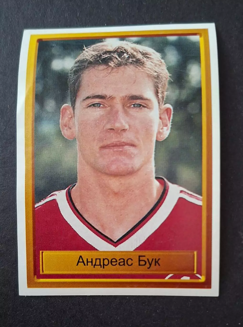 Наклейка Panini Андреас Бук #52 Кайзерслаутерн Ліга Чемпіонів 1998/99