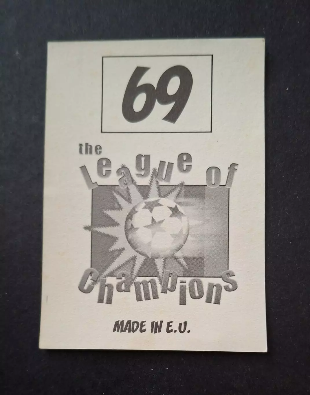 Наклейка Panini Филиппо Инзаги #69 Ювентус Ліга Чемпіонів 1998/99 1