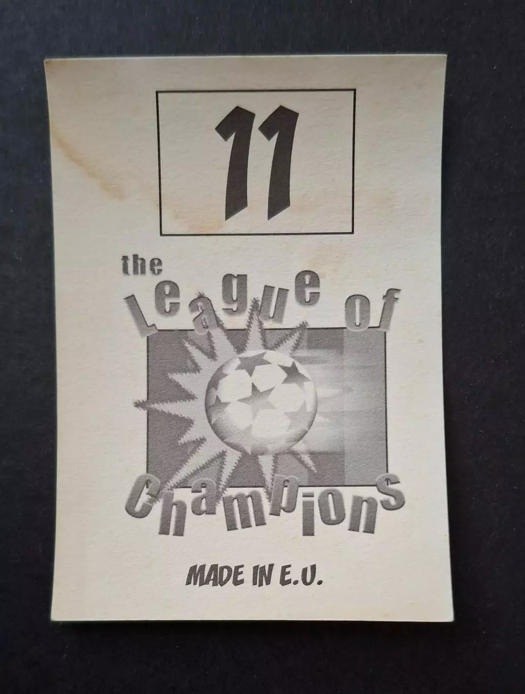 Наклейка Panini Андрей Гусин #11 Динамо Київ Ліга Чемпіонів 1998/99 1