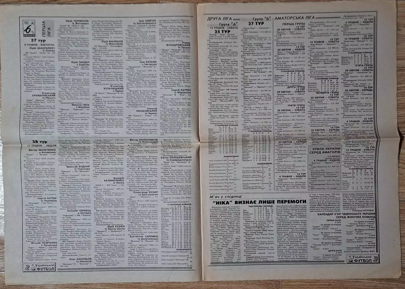 Український футбол #17 (288) травень 1997 Україна - Вірменія 1