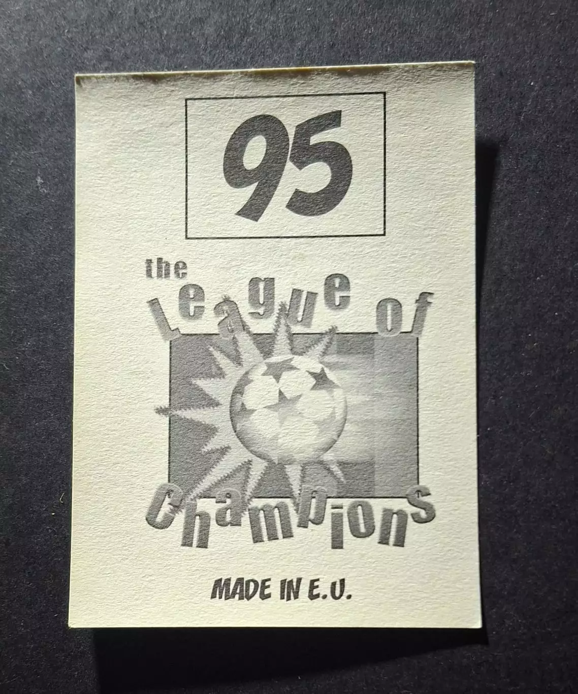 Наклейка Panini Рой Кин #95 Манчестер Юнайтед Ліга Чемпіонів 1998/99 1