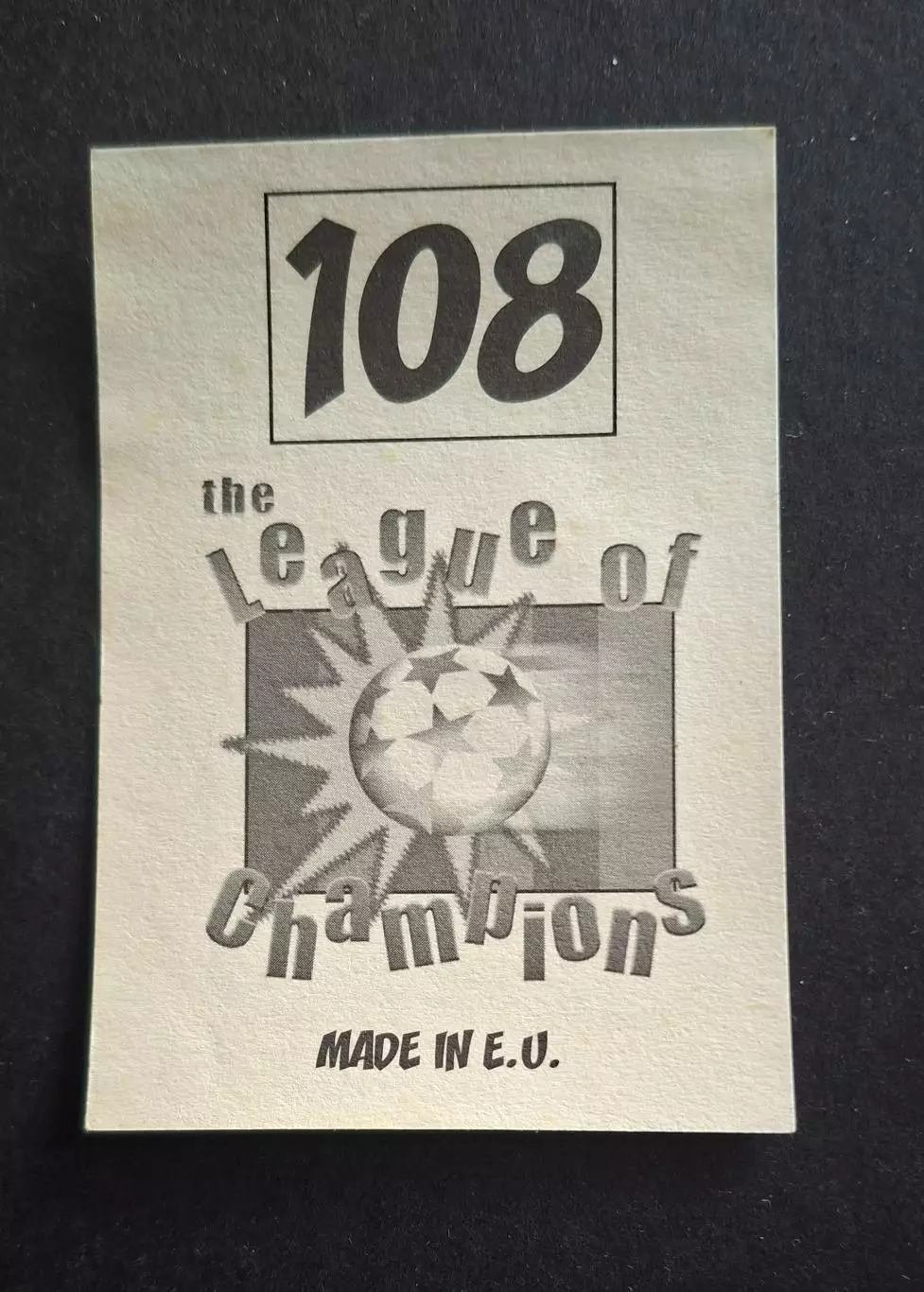 Наклейка Panini Диего Симеоне # 108 Інтер Ліга Чемпіонів 1998/99 1