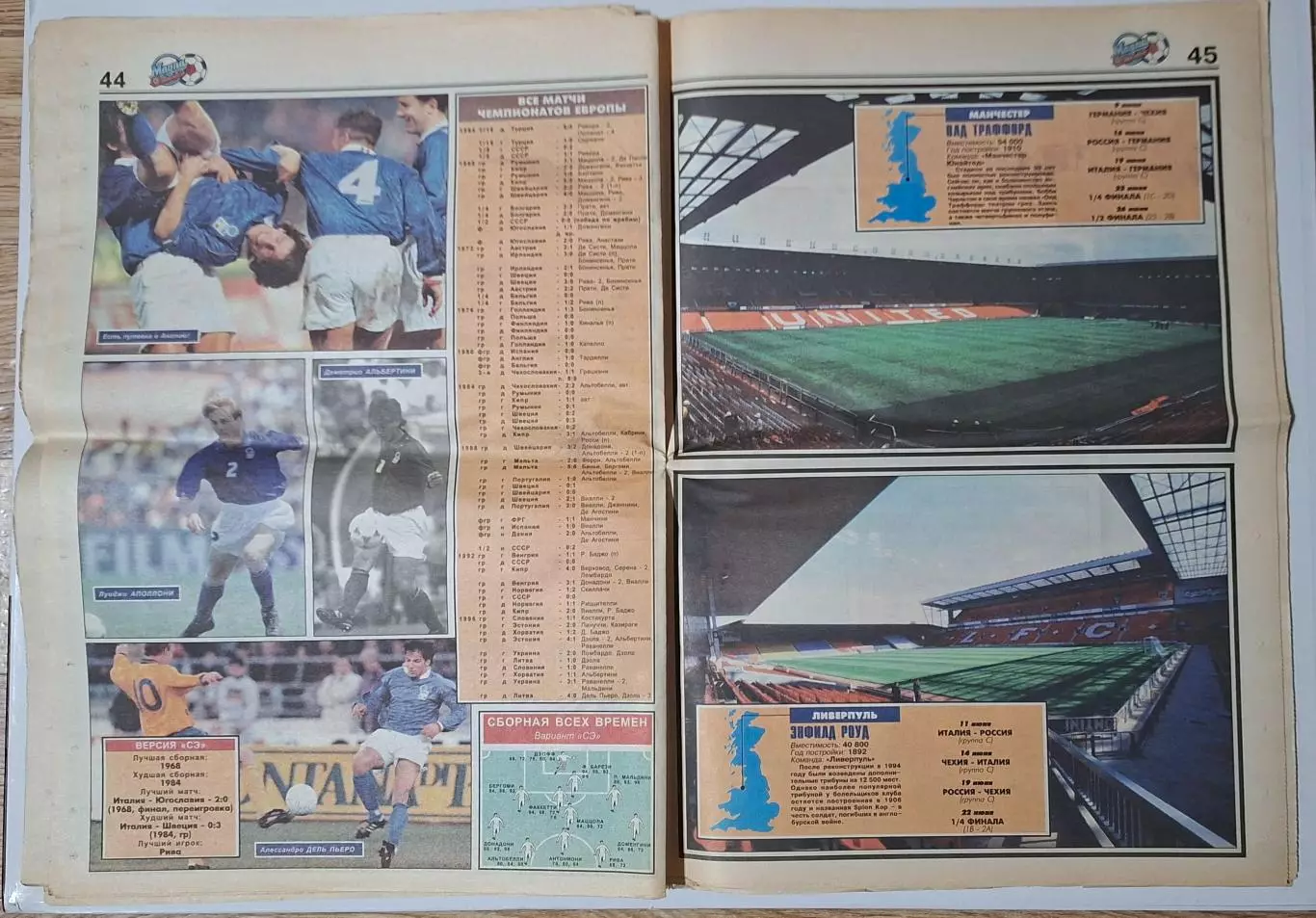 Спецвипуск газети Спорт Экспресс EURO 96 5