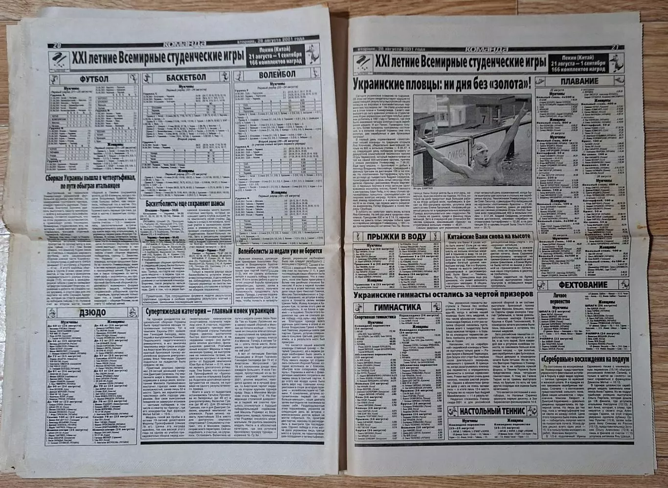 Команда #156 (28.08.2001) Боруссія Д. - Шахтар Донецьк,Йокеріт - ЦСКА Київ 7