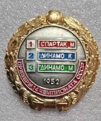 Історія футболу Призери чемпіонату СРСР 1952