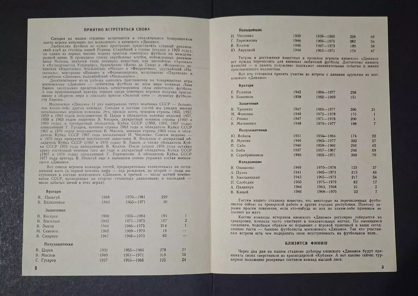 Динамо Київ - Динамо М. Ветерани 09.09.1981 2