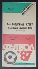 Металіст Харків - Динамо Київ 17.04.1987 Кубок федерації