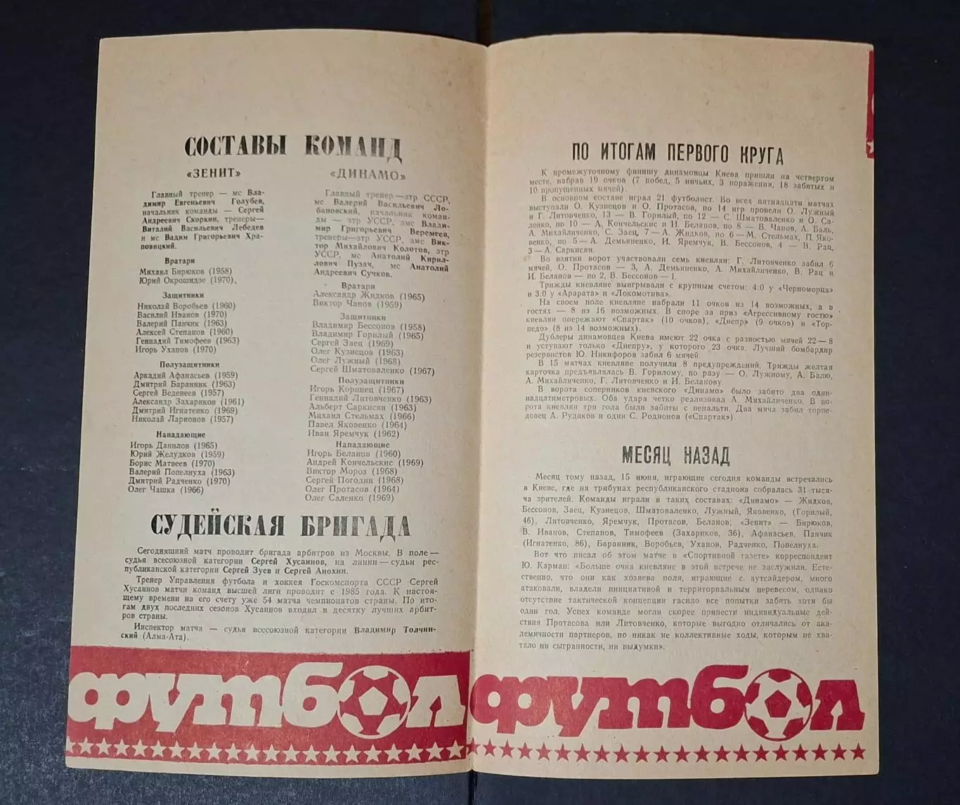 Зеніт - Динамо Київ 14.07.1989 Чемпіонат СРСР 1