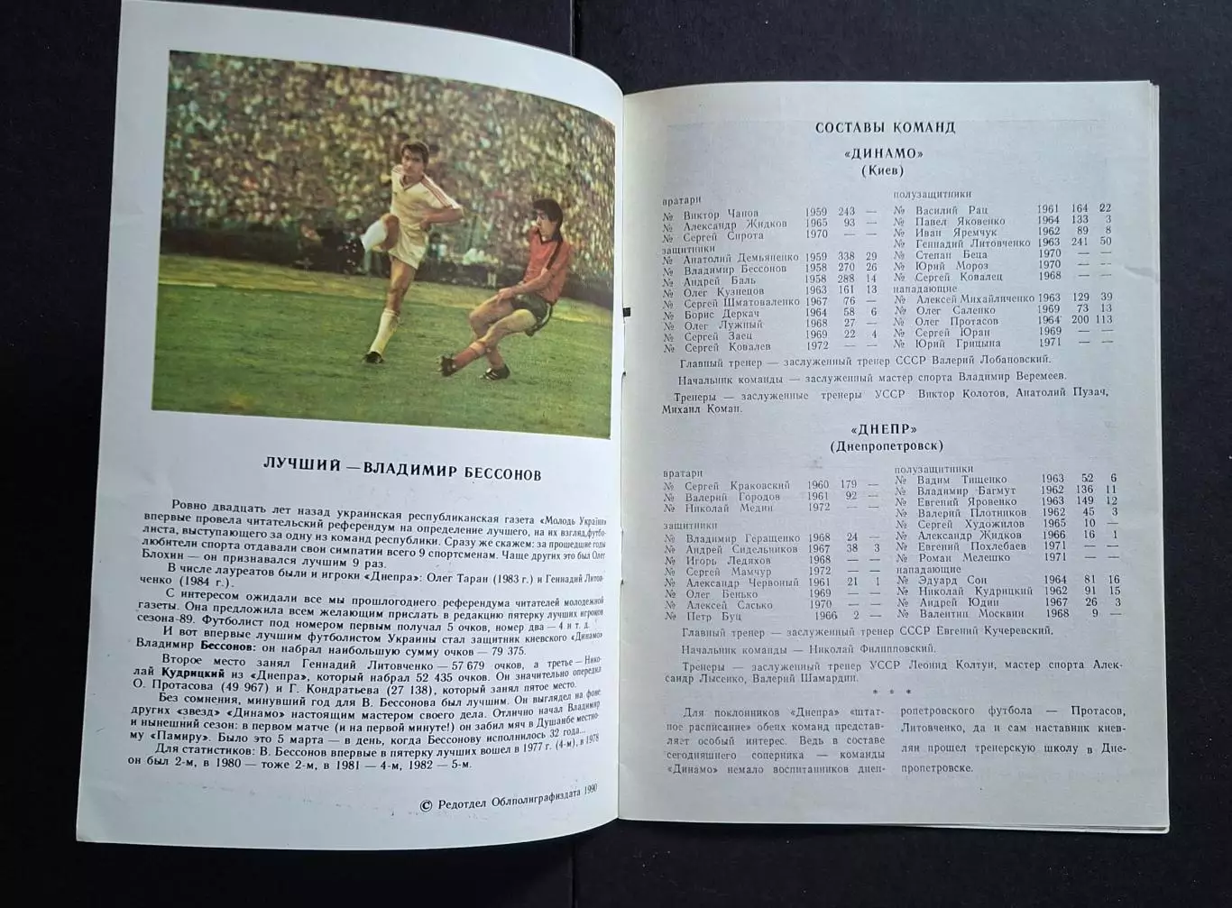 Дніпро Дніпропетровськ - Динамо Київ 13.04.1990 Чемпіонат СРСР 1