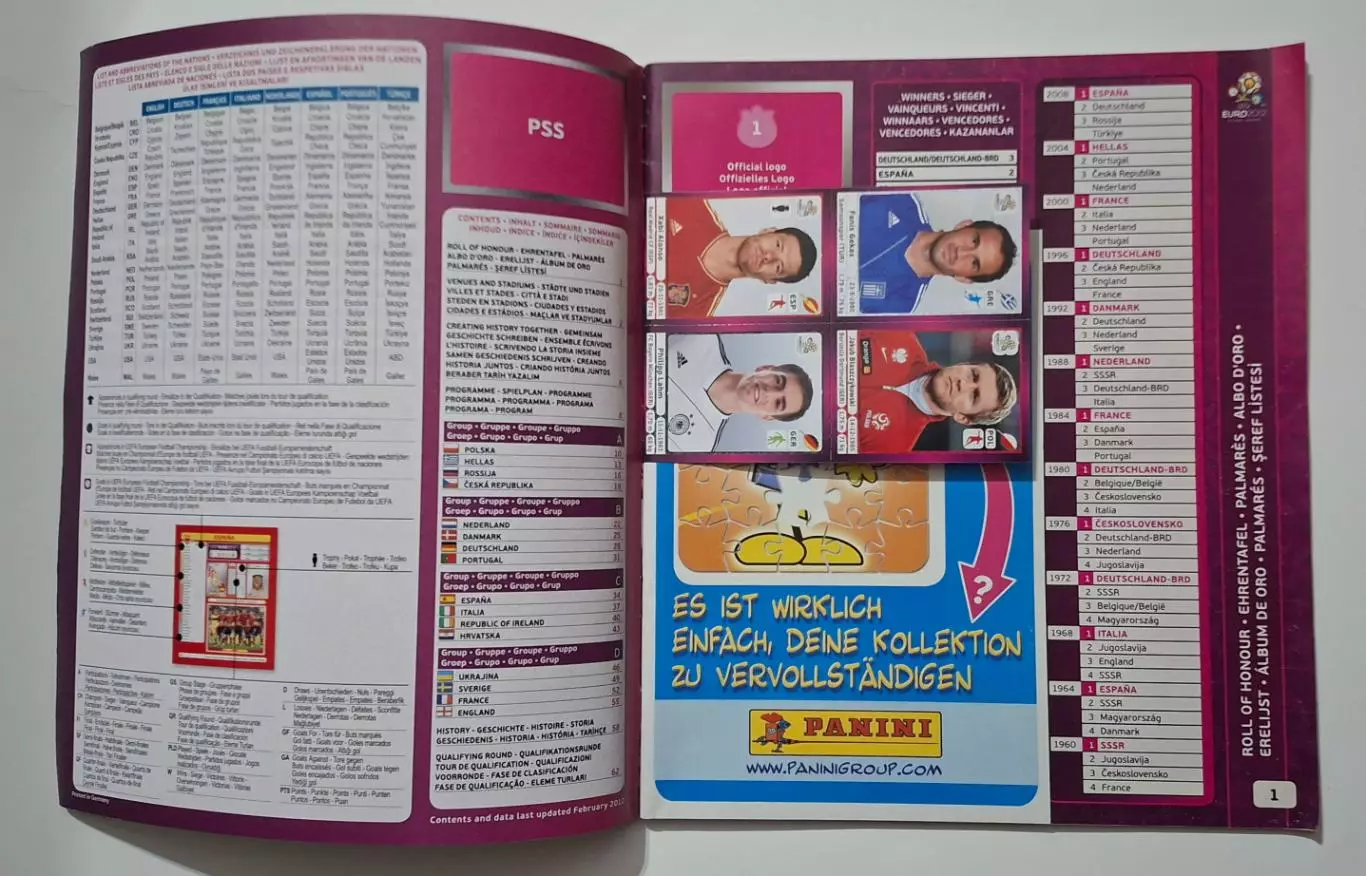 Журнал Panini EURO 2012 від журналу Sport bild 2